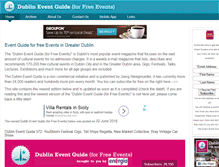 Tablet Screenshot of dublineventguide.com